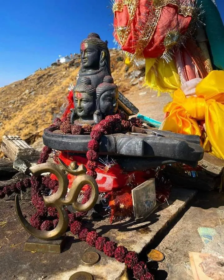 Shiva Statue Near Tungnath Temple Uttarakhand