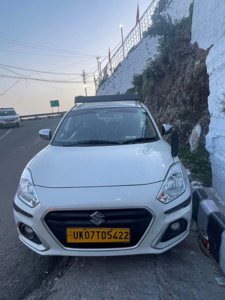 Swift Dzire taxi for Dehradun to Haridwar travel by SafarXpert