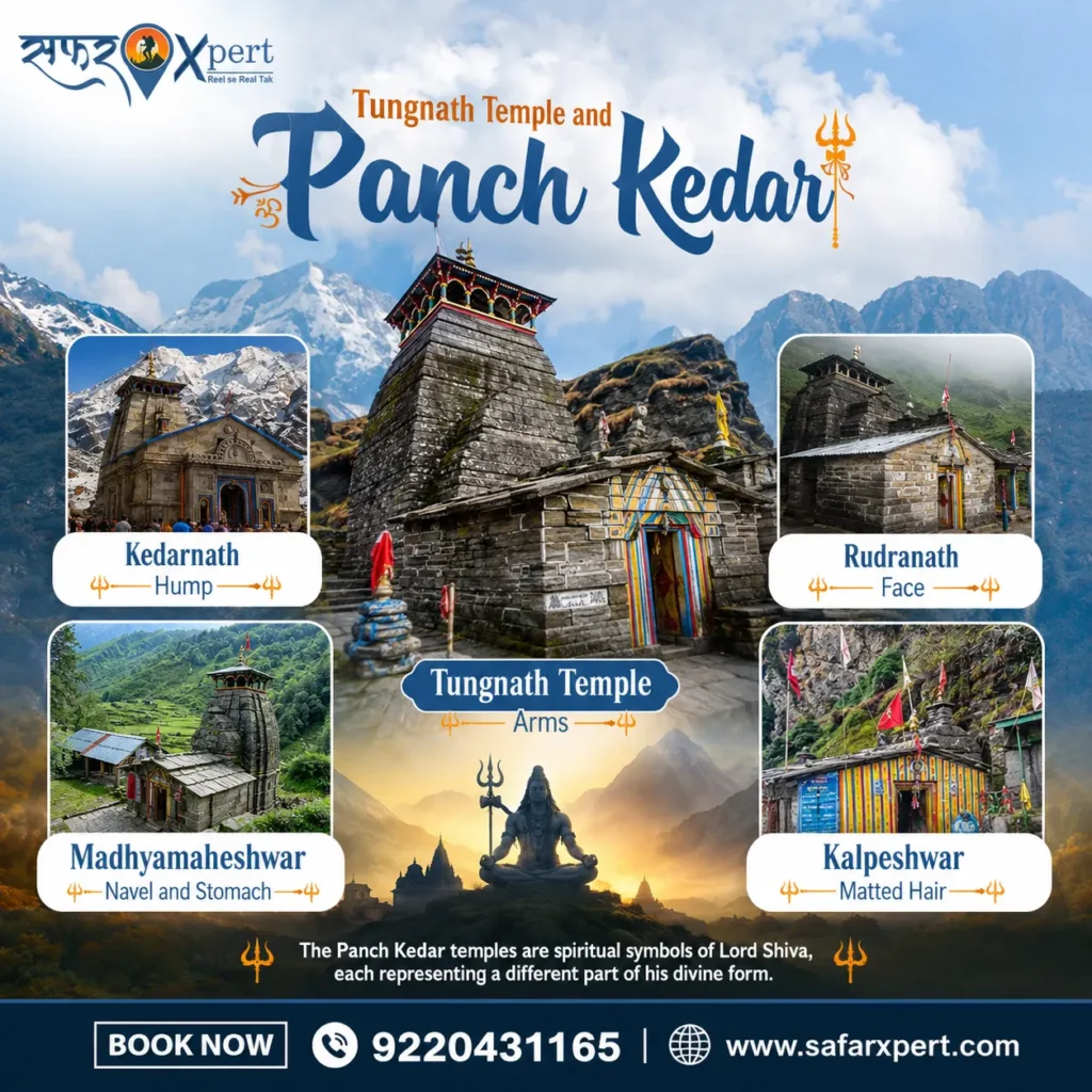 Tungnath Temple and Panch Kedar shrines in Uttarakhand