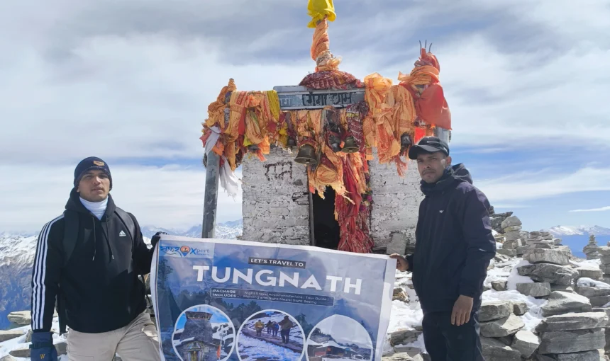 Chandrashila Summit and Himalayan Mountains in Uttarakhand