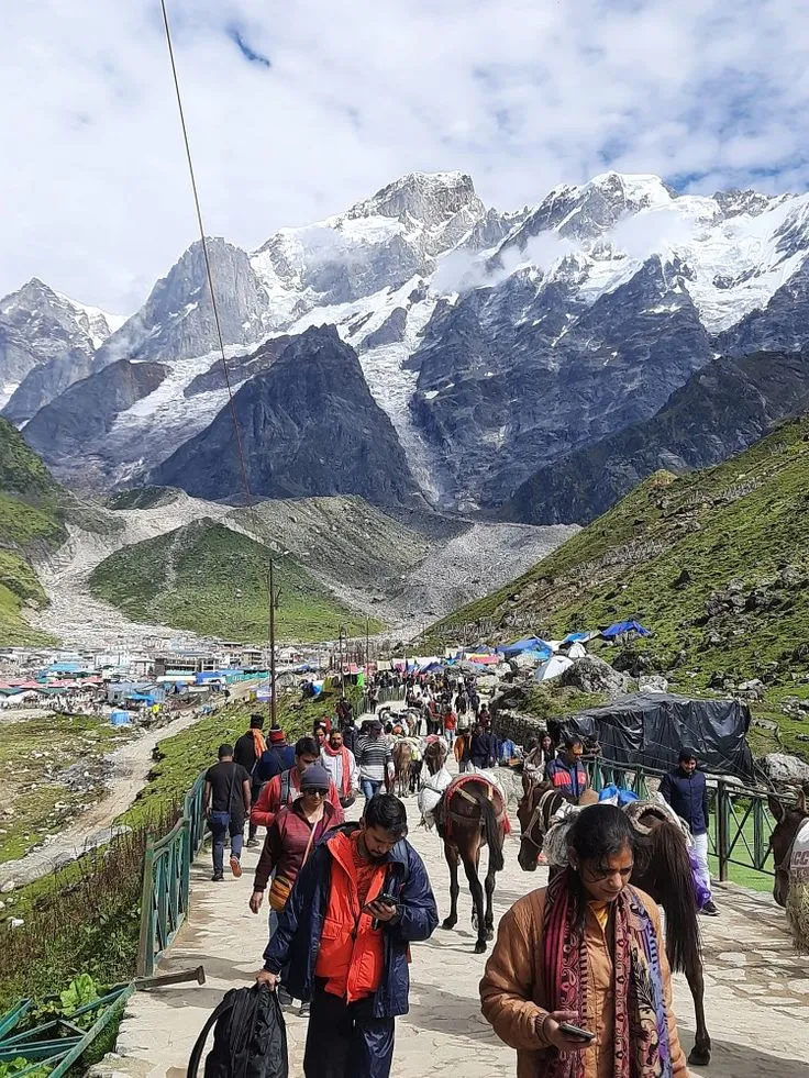 Kedarnath Trek route in Uttarakhand Himalayas