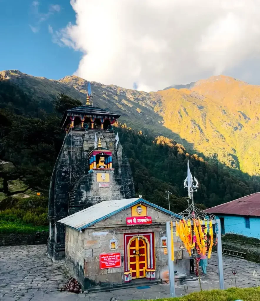 Madmaheshwar Temple during the Madmaheshwar Trek