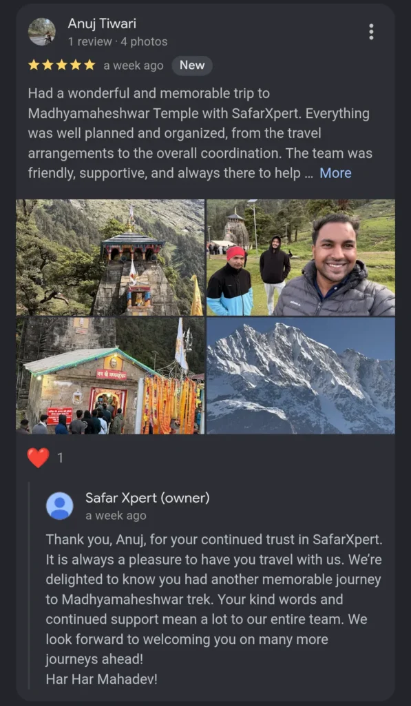 Madmaheshwar Trek in Uttarakhand with SafarXpert