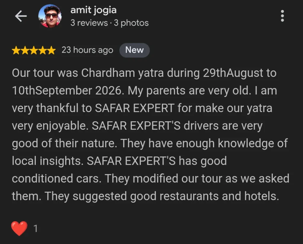 Amit Jogia Char Dham Yatra review for SafarXpert