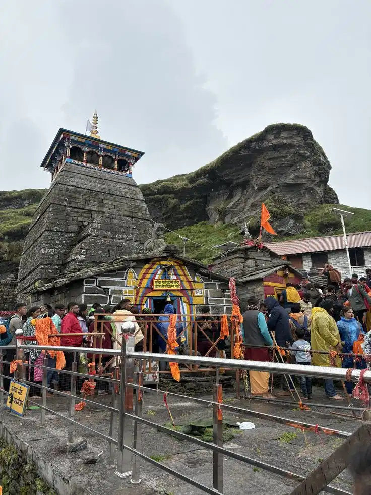 Tungnath Temple trek near Chopta during a Uttarakhand tour with SafarXpert