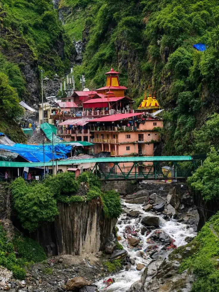 Rajkot family visiting Yamunotri Dham during Char Dham Yatra with SafarXpert